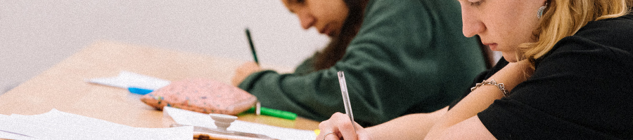 Two students studying together