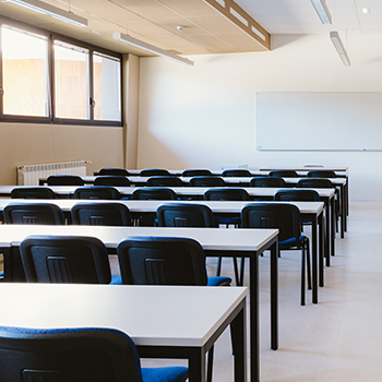 An empty classroom