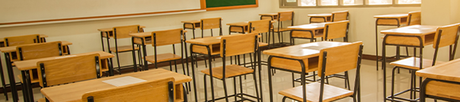 An empty classroom