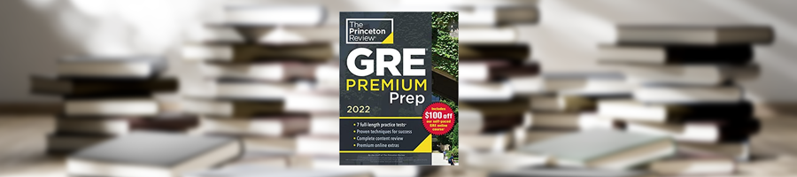 Princeton GRE Premium prep book banner