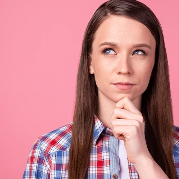 woman contemplating